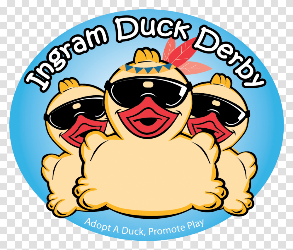 Ingram Duck Derby Duck Derby, Label, Text, Sunglasses, Vacation Transparent Png