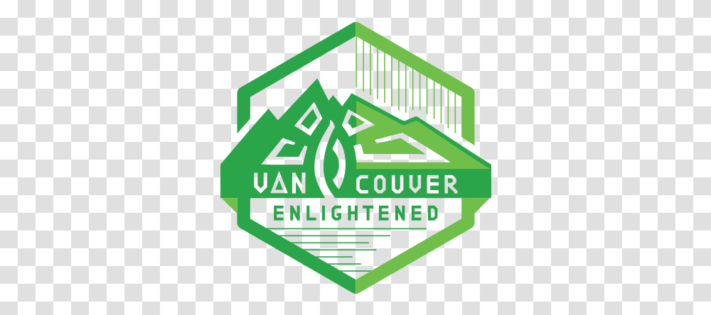 Ingress Enlightened Vancouver Logo Vertical, Symbol, Trademark, Recycling Symbol, Text Transparent Png