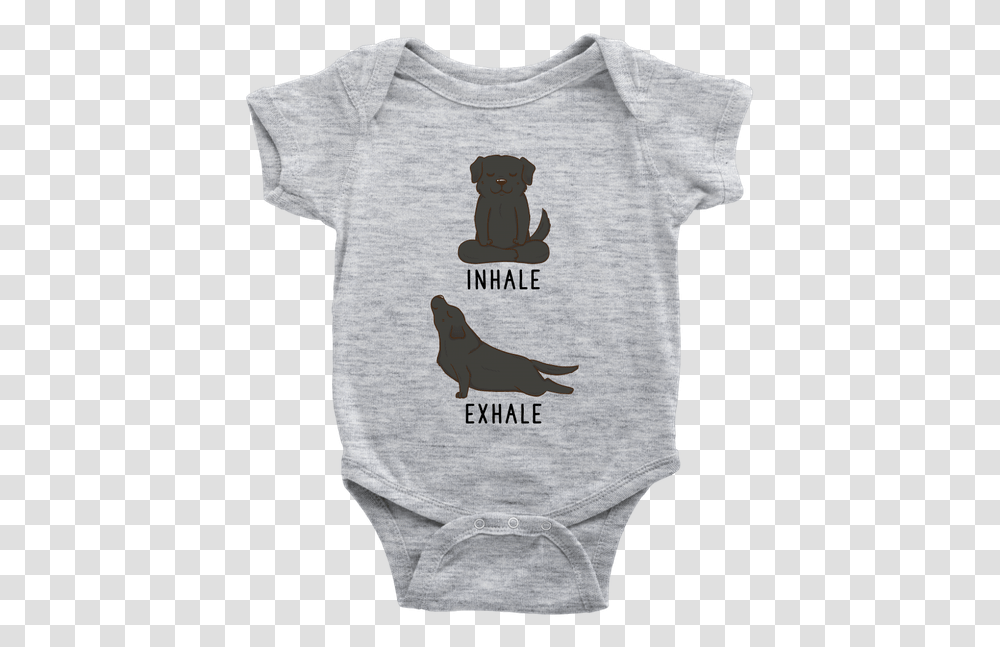 Inhale Exhale Labrador Retriever Baby Onesie Black Weiner Dog Baby Onesie, Apparel, Animal, Bird Transparent Png