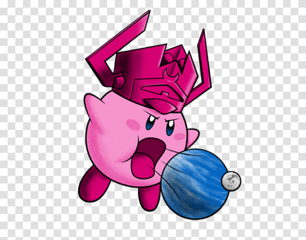 Inhaler Of Worlds Galactus Kirby Nintendo, Animal, Sea Life Transparent Png