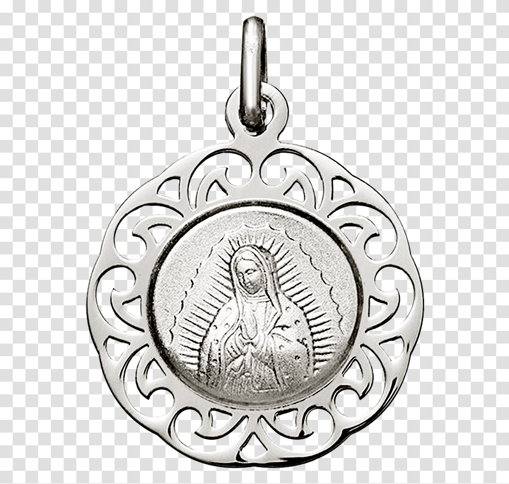 Iniciomedallas De Platamedalla Virgen De Guadalupe Locket, Pendant, Coin, Money Transparent Png