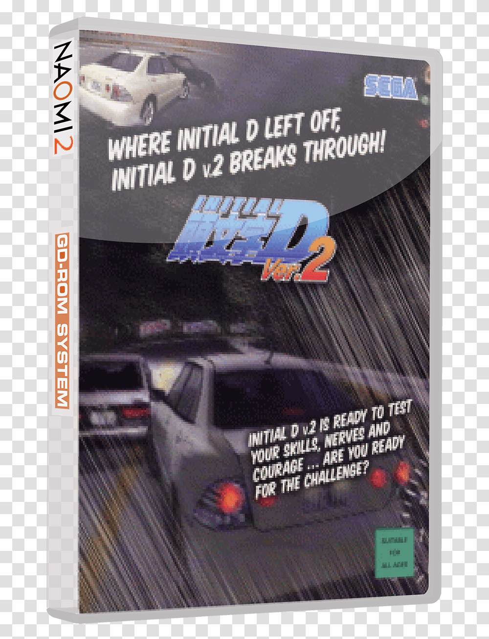 Initial D Arcade Stage Zero Disc, Poster, Advertisement, Label Transparent Png