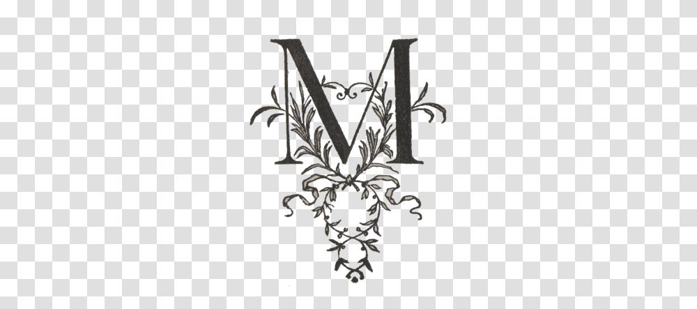 Initial Letter M, Floral Design, Pattern Transparent Png