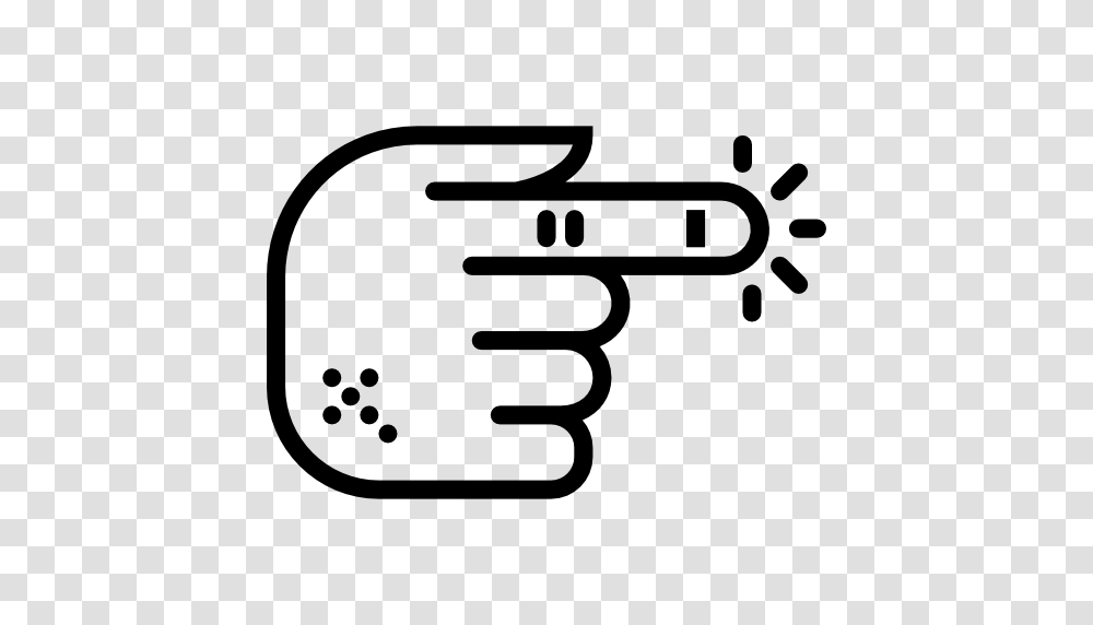 Injury Medical Hand Finger Body Parts Icon, Gun, Weapon, Weaponry Transparent Png