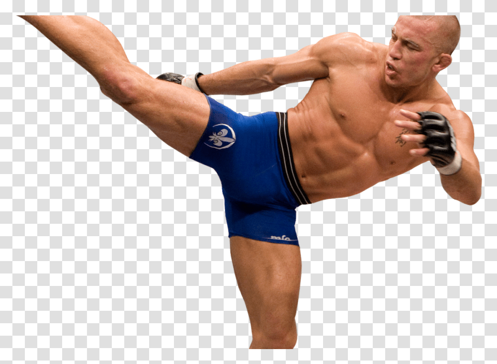 Injury Update Ufc Champ George St Pierre Full Body, Person, Sport, Working Out, Arm Transparent Png