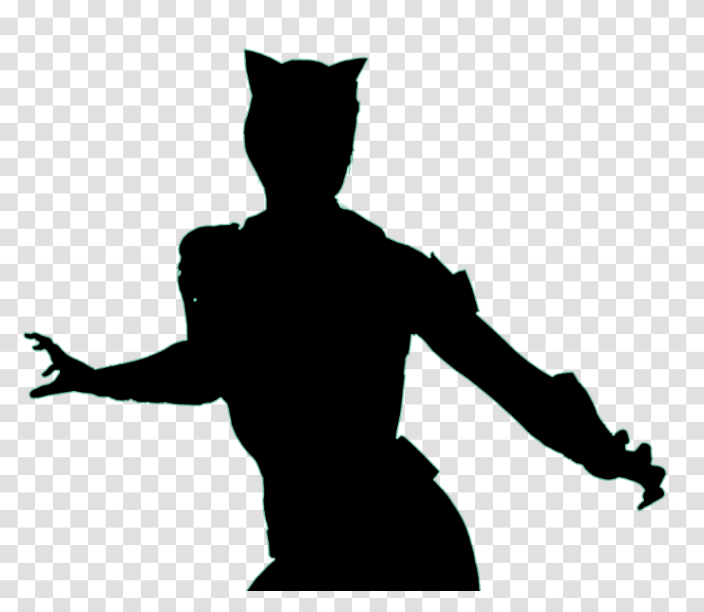 Injustice 2 Catwoman, Silhouette, Person, Human, Stencil Transparent Png