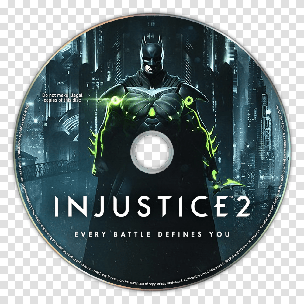 Injustice 2 Details Launchbox Games Database Injustice 2 Cover Batman, Disk, Dvd, Person, Human Transparent Png