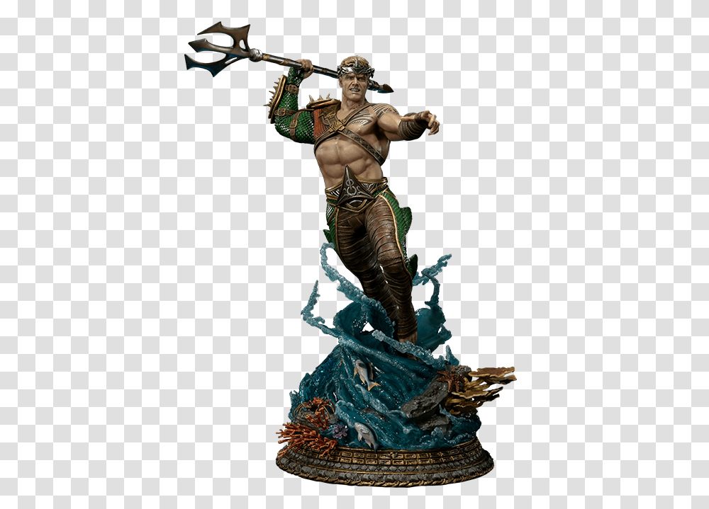 Injustice Aquaman Statue, Person, Mammal, Animal Transparent Png