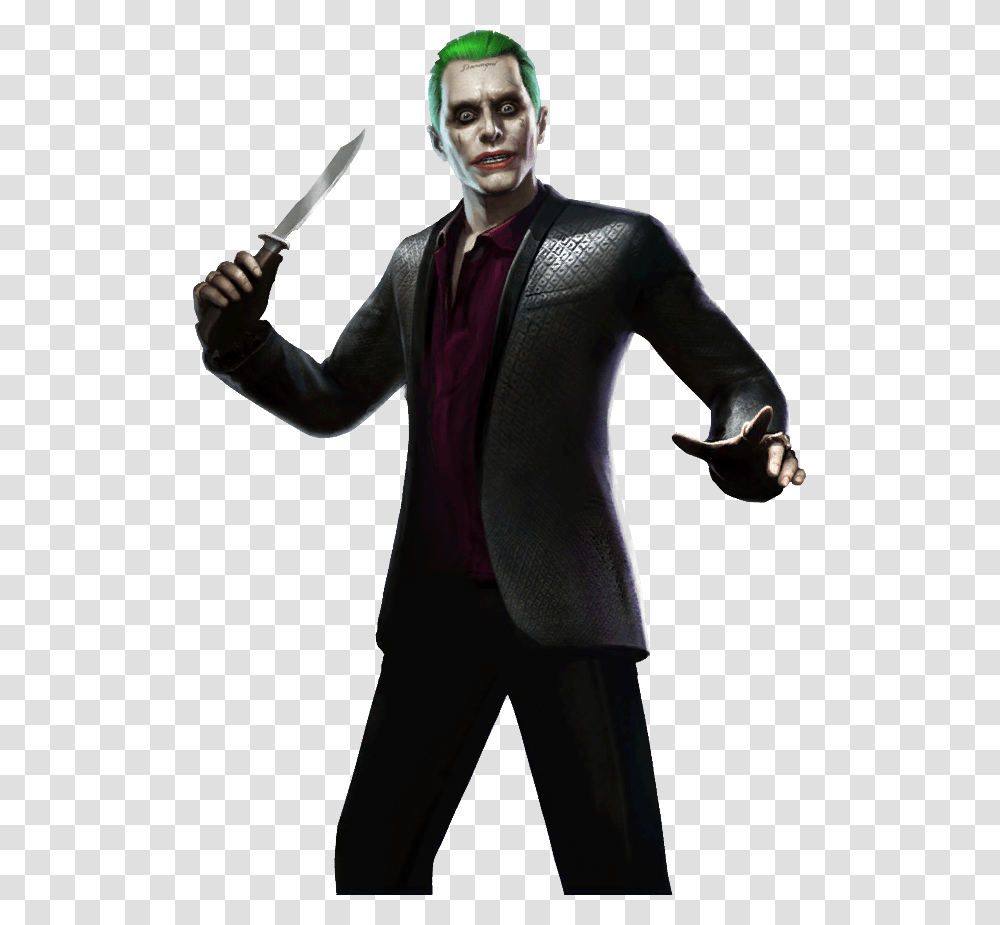 Injustice Suicide Squad Joker, Performer, Person, Clown, Costume Transparent Png