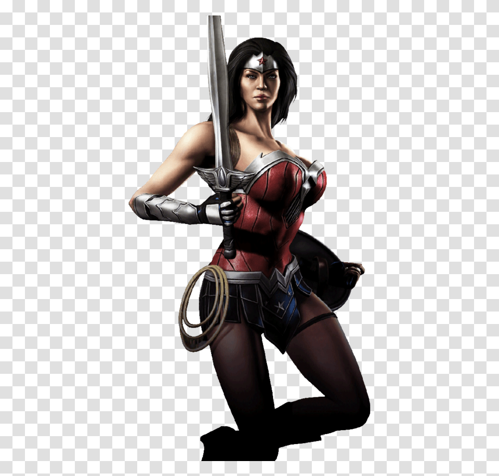 Injustice Wonder Woman Justice League Wonder Woman Injustice Gods Among Us, Person, Human, Weapon, Weaponry Transparent Png