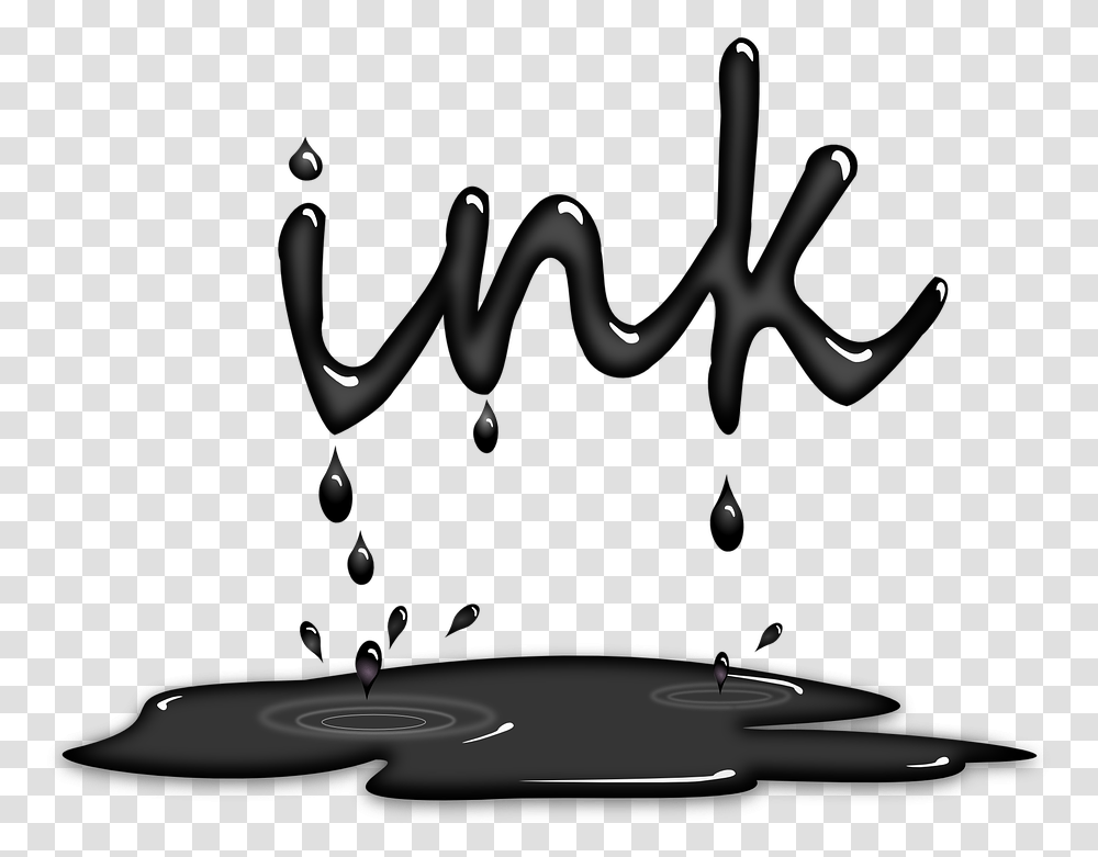 Ink Dripping 2 Image Dripping Paint Into Puddle, Water, Outdoors, Droplet, Land Transparent Png