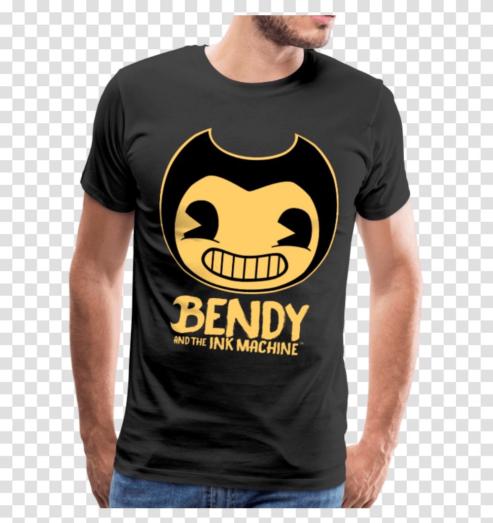 Ink Machine Logo T Bendy And The, Clothing, Apparel, T-Shirt, Person Transparent Png