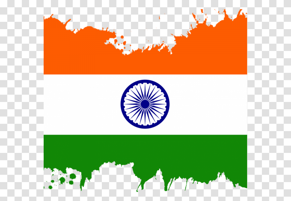 Ink Splatter Brush Decoration Of India Republic Day Republic Day National Flag, American Flag Transparent Png