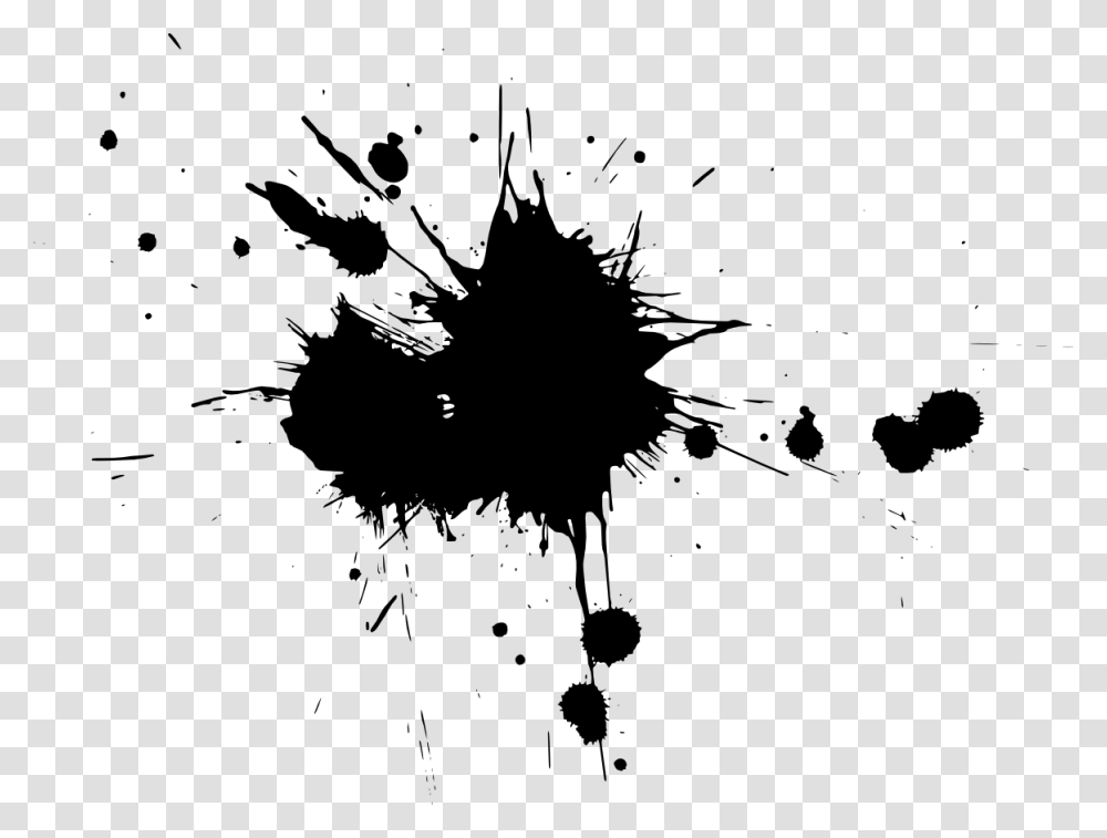 Ink Splatter Logo Picsart Ink Splash Effect, Bird, Animal, Silhouette Transparent Png