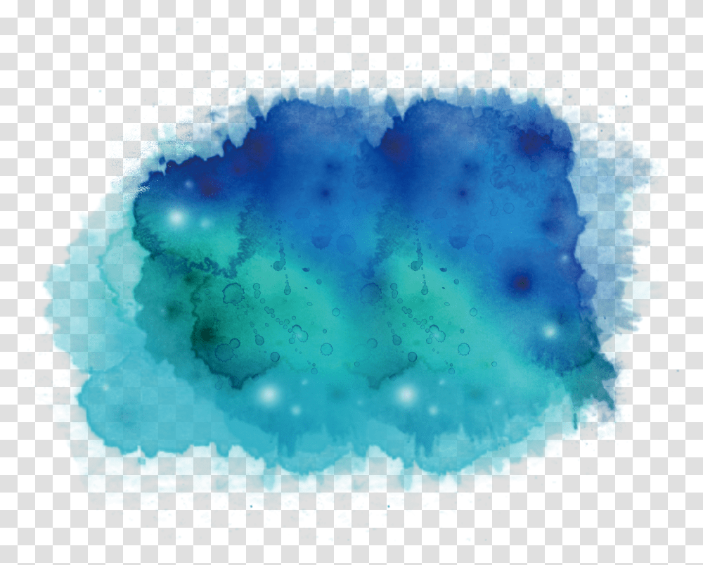 Ink Wash Painting Watercolor Painting Blue Teal Illustration Blue And Green Watercolour Transparent Png