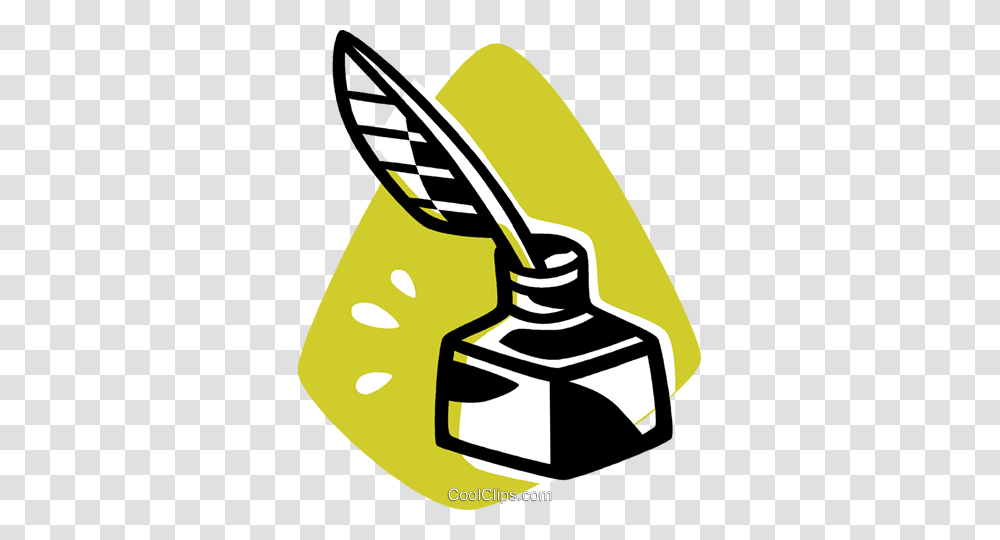 Ink Well And Quill Pen Royalty Free Vector Clip Art Illustration, Ink Bottle, Dynamite, Bomb, Weapon Transparent Png