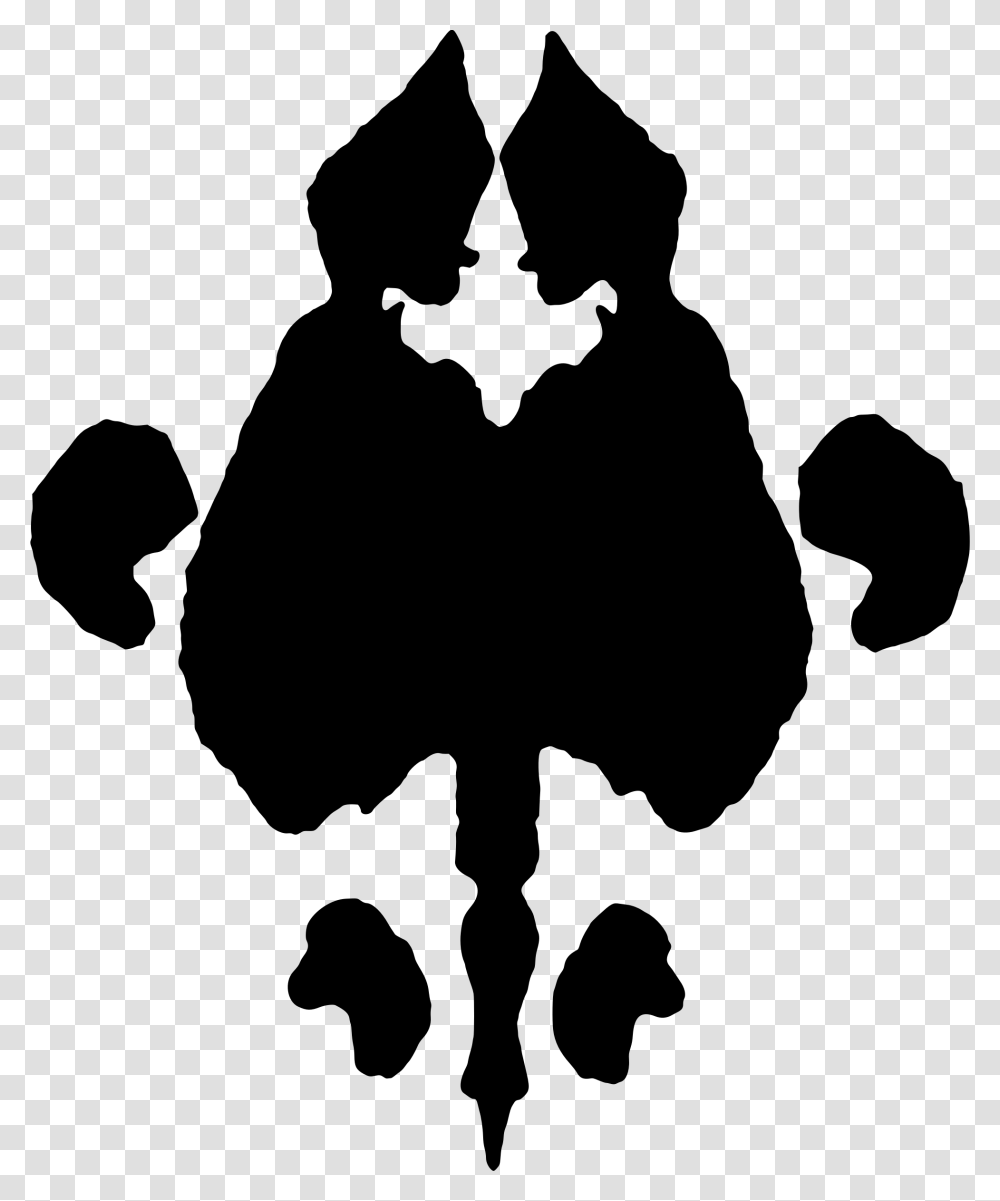 Inkblot Clip Arts Psychology Rorschach Inkblot Tests, Gray, World Of Warcraft Transparent Png