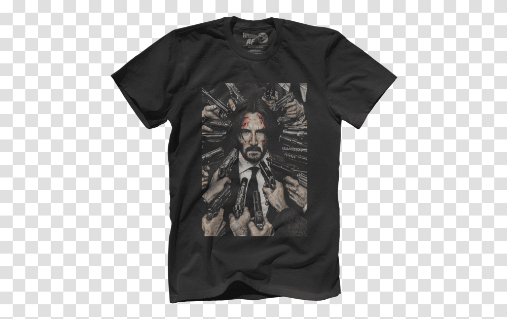 Inked John Wick Im Just Here For The Violence, Apparel, Skin, T-Shirt Transparent Png