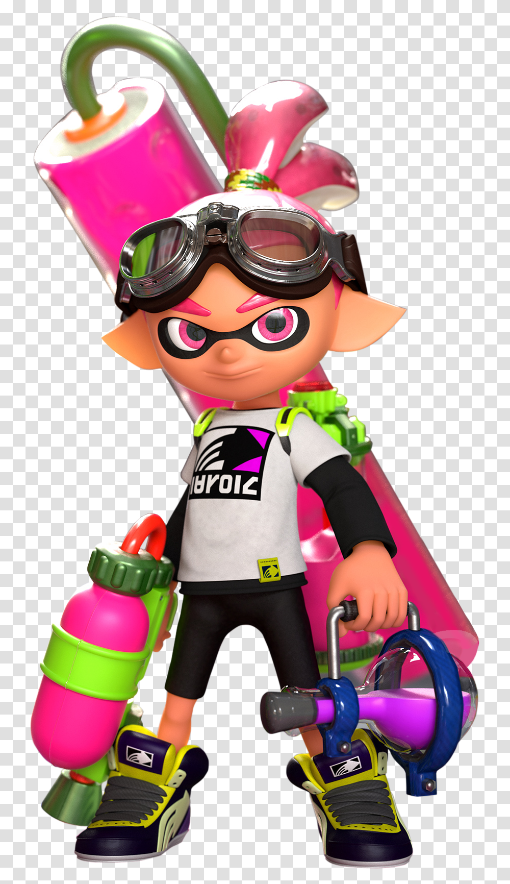 Inkling Boy Clip Royalty Free Download Splatoon Inkling Boy Pink, Goggles, Accessories, Accessory, Sunglasses Transparent Png