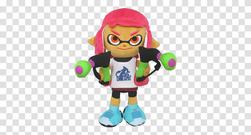 Inkling Girl Splatoon, Doll, Toy, Plush, Person Transparent Png