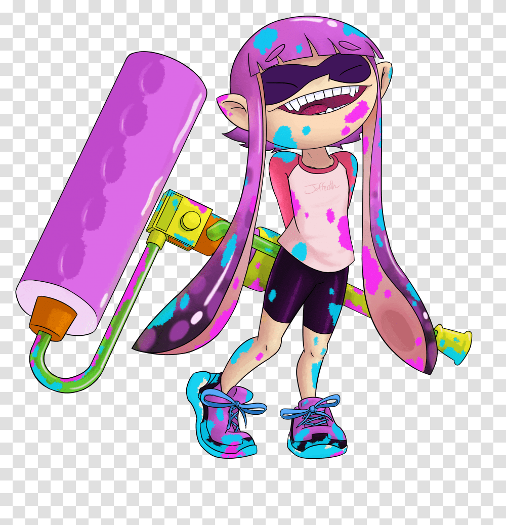 Inkling Paint Fictional Character, Person, Human, Purple, Bomb Transparent Png