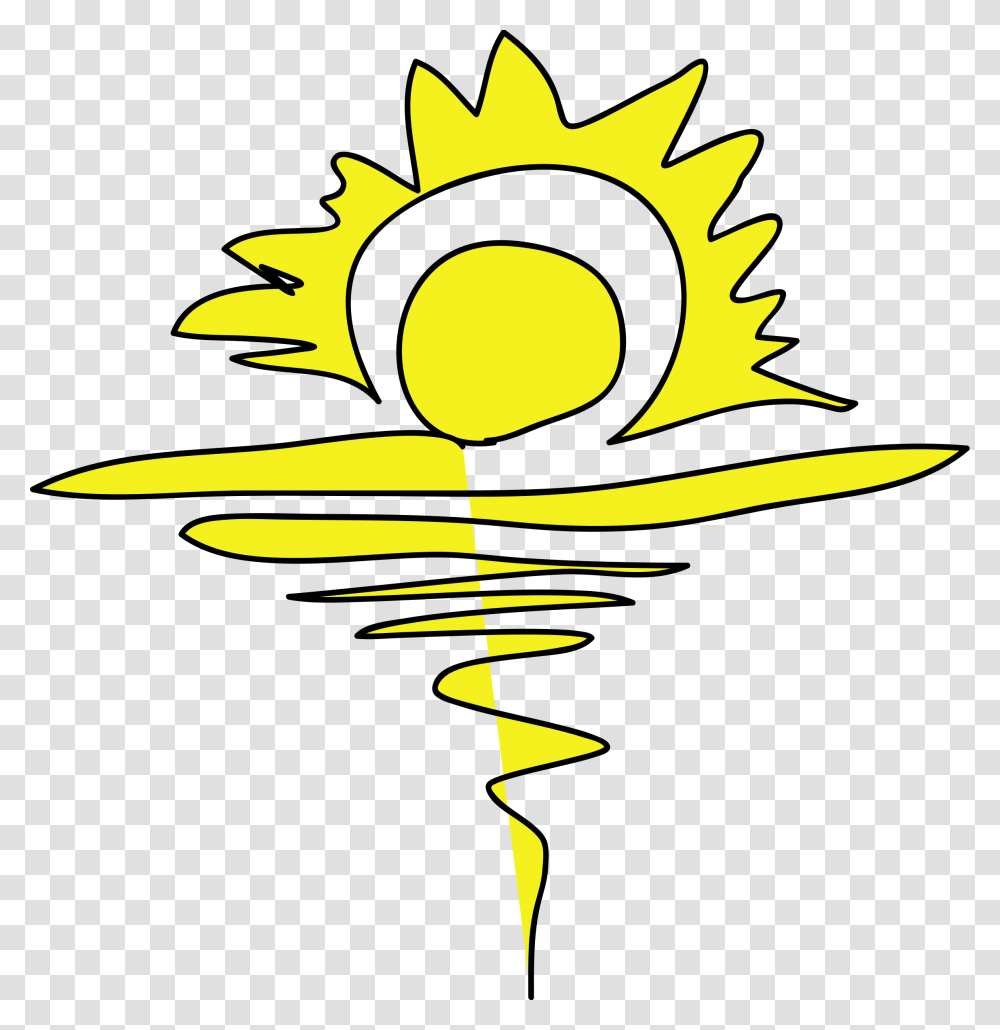 Inkscape Drawing Sunrise Sunset, Flare, Light, Fire, Outdoors Transparent Png