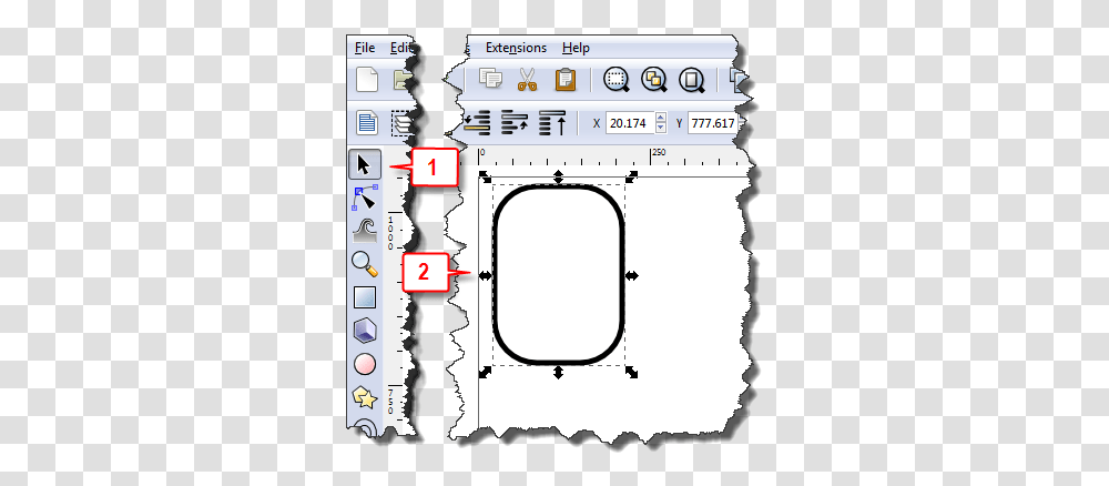 Inkscape The Rectangle Tool Screenshot, Number, Symbol, Text, Word Transparent Png