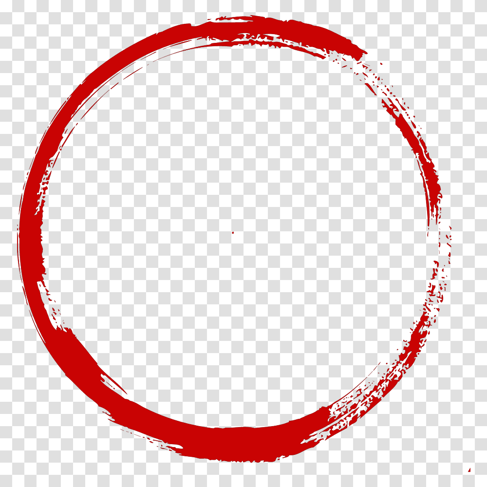 Inkstick Paper Image Ink Brush Red Circle Brush, Hoop, Jewelry, Accessories Transparent Png
