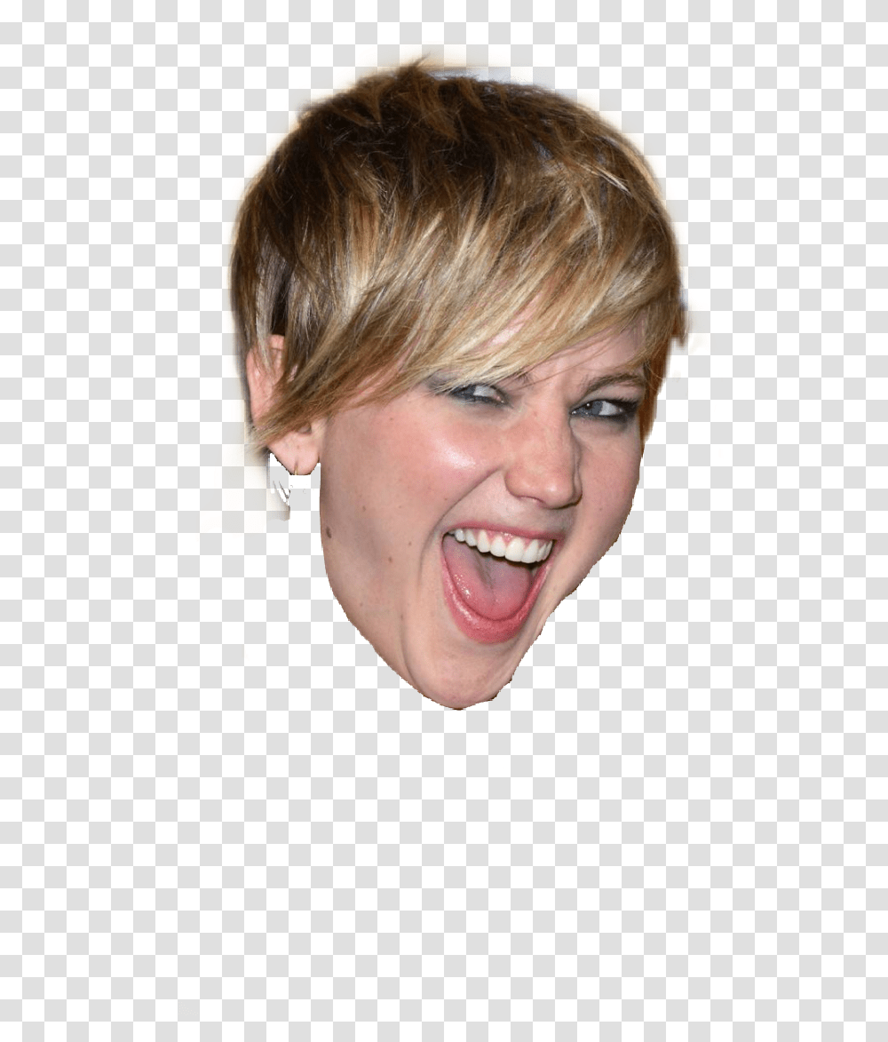 Inmyfeelingschallenge Raindropchallenge Backto80s Jennifer Lawrence Open Mouth, Person, Face, Finger, Hair Transparent Png