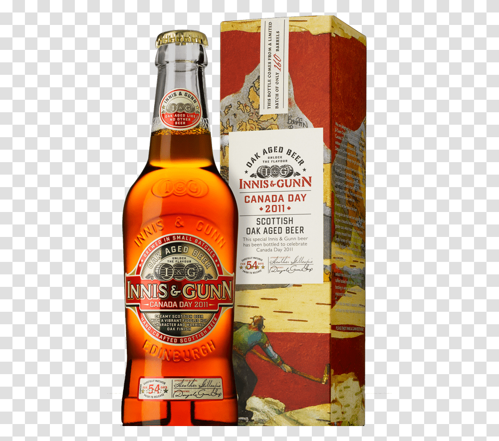 Innis And Gunn 2011 Canada Day Beer, Alcohol, Beverage, Drink, Bottle Transparent Png