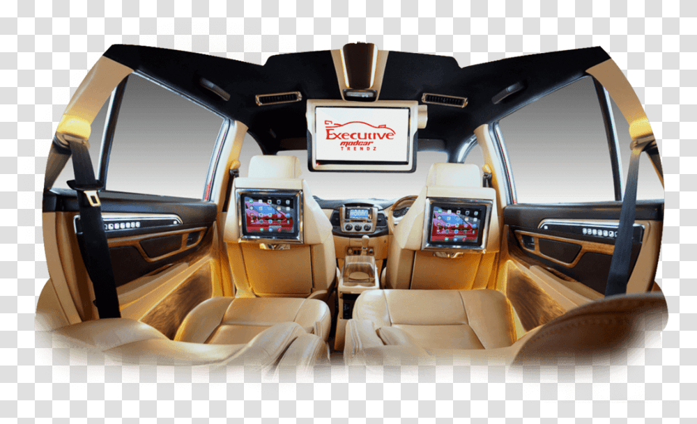 Innova With Partition Concept Car, Cushion, Headrest, Car Seat, Monitor Transparent Png