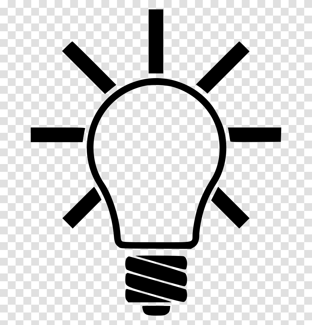 Innovation Icon Free Download, Light, Lightbulb, Stencil, Silhouette Transparent Png