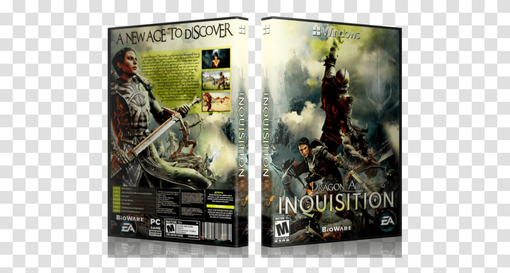 Inquisition Box Art Cover Dragon Age Inquisition Pc Box, Poster, Advertisement, Person, Human Transparent Png