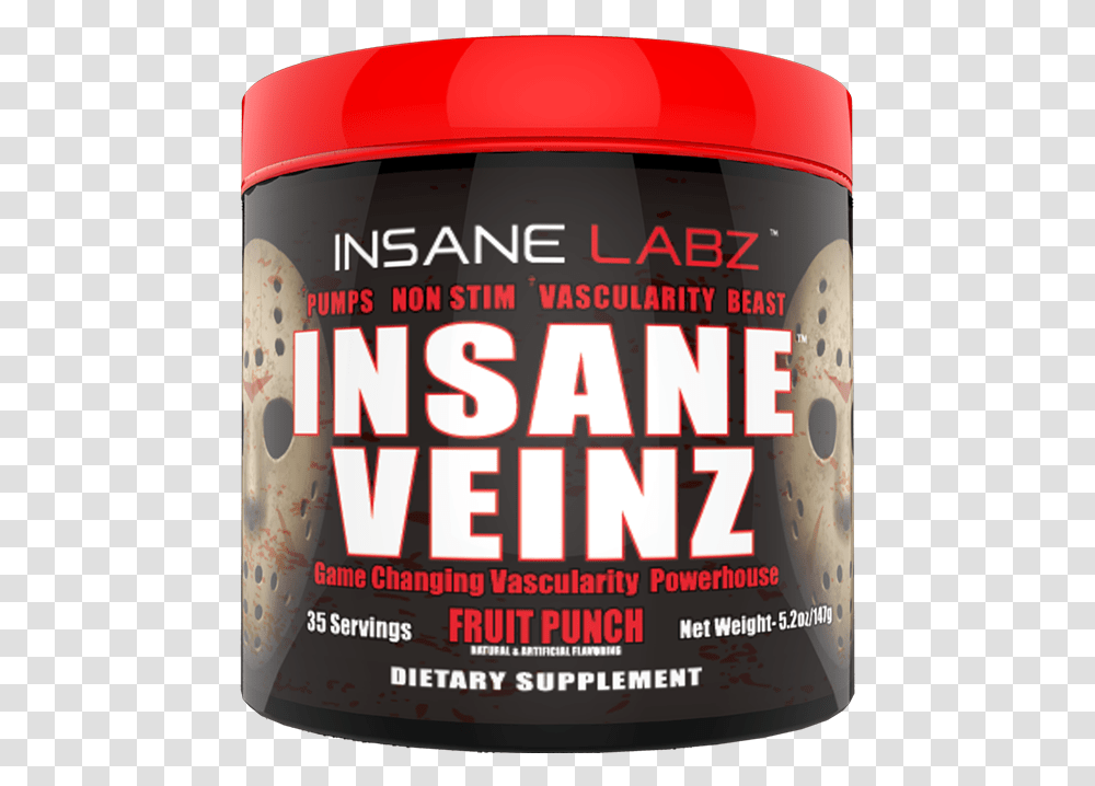 Insane Veinz By Insane Labz Insane Labz Insane Veinz, Food, Label, Tin Transparent Png