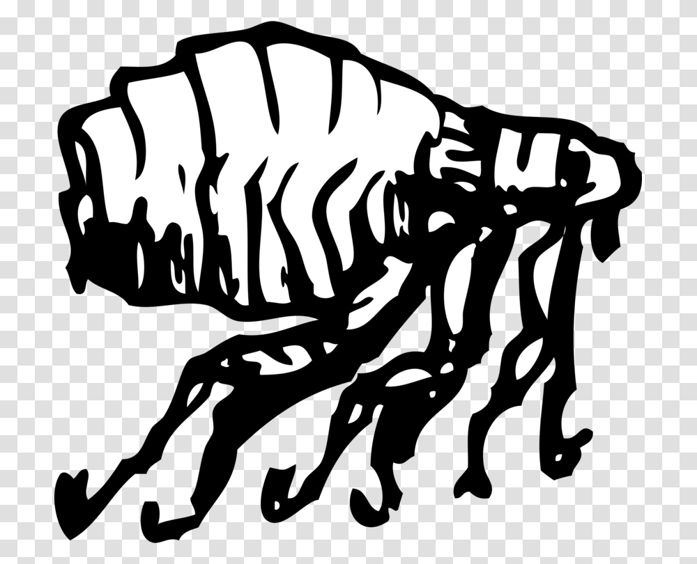 Insect Human Flea Download Drawing, Hand, Silhouette, Fist, Stencil Transparent Png