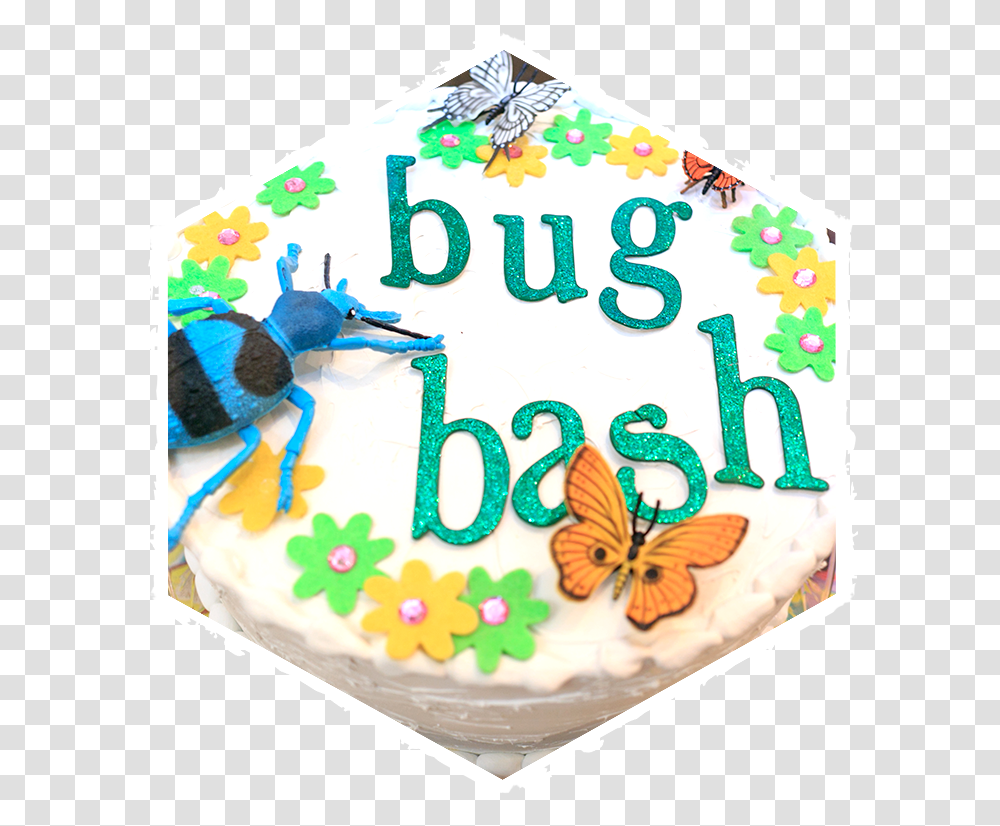 Insectropolis Bug Bash Border Bnh, Birthday Cake, Dessert, Food, Sweets Transparent Png
