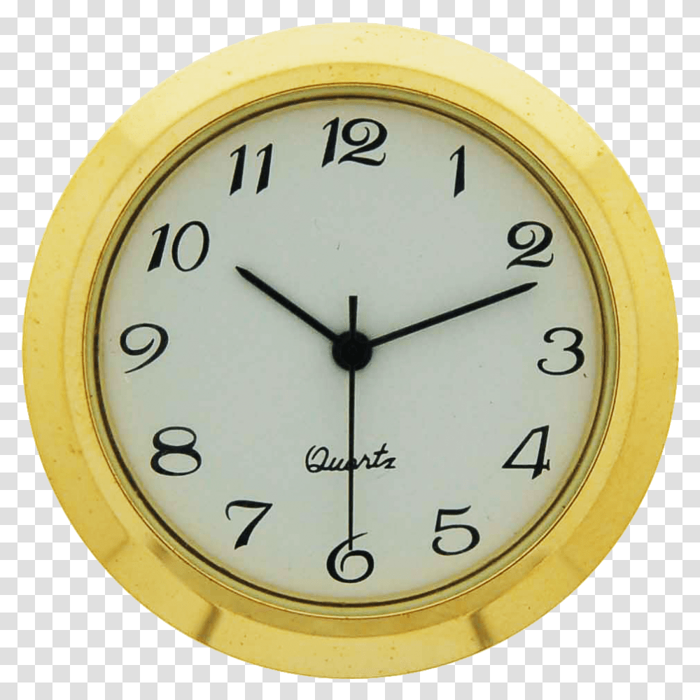 Insert Clock Gold Plastic Clip Bezel White Arabic Dial Clock, Clock Tower, Architecture, Building, Analog Clock Transparent Png