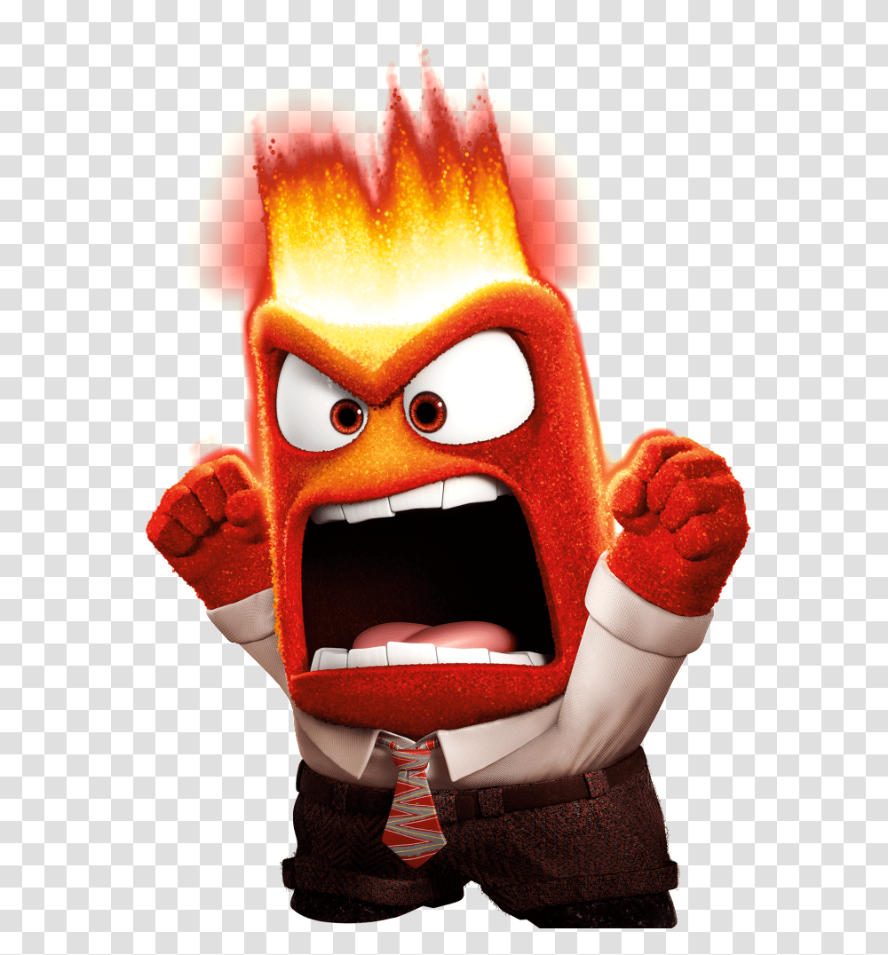 Inside Out Anger Emotion, Toy, Person, Hand Transparent Png
