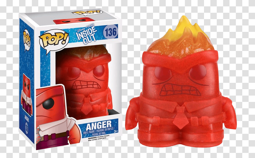 Inside Out Anger Funko Pop Anger Exclusive, Toy Transparent Png