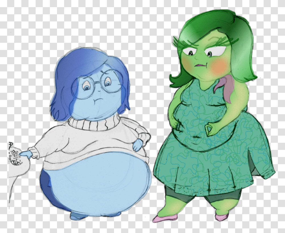 Inside Out Disgust Inside Out Disgust And Sadness, Green, Person, Meal Transparent Png