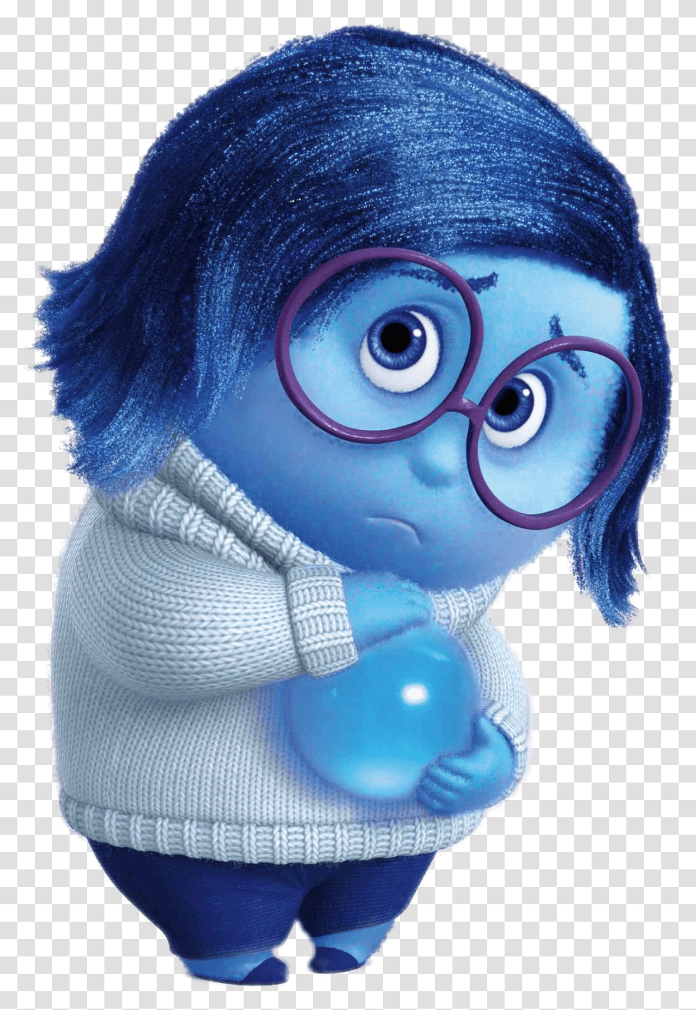 Inside Out Disgust Sadness Inside Out, Figurine, Person, Human, Sphere Transparent Png