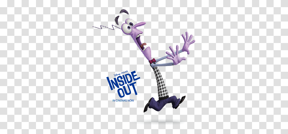 Inside Out Emotions Fear Inside Out Fear Running, Person, Clothing, Alien, Glass Transparent Png