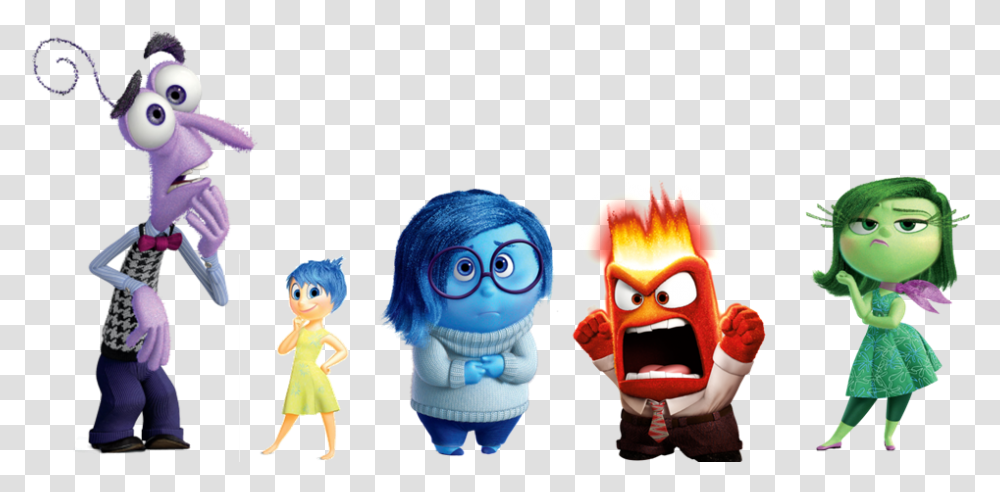 Inside Out Group Individuals Warped, Doll, Toy, Apparel Transparent Png