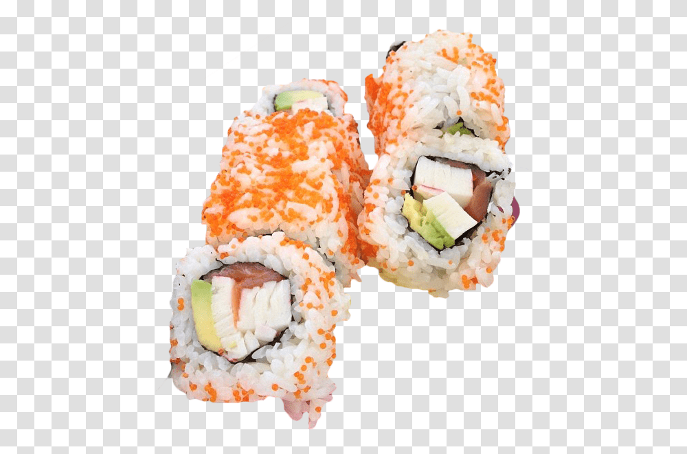 Inside Out Sushi Roll By Fuck Guilt California Roll, Food, Ice Cream, Dessert, Creme Transparent Png