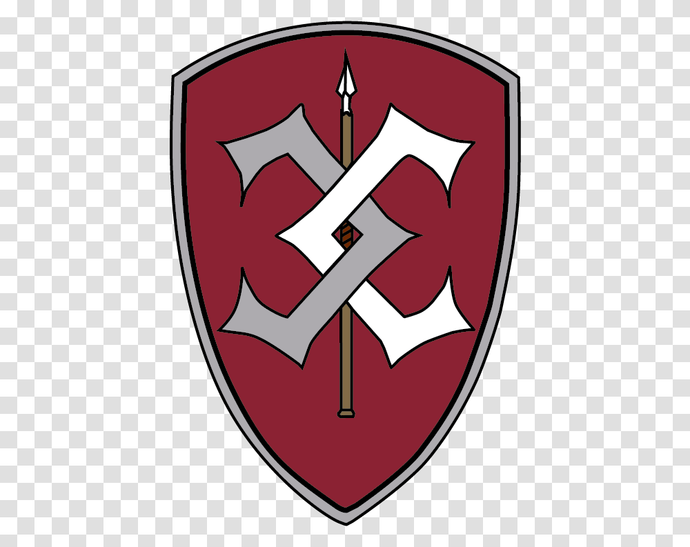 Insignia Of The Combat Support Battalion Kaujas Atbalsta Bataljons, Shield, Armor, Axe, Tool Transparent Png