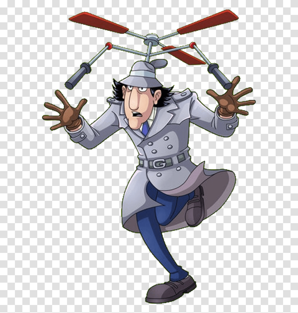 Inspector Gadget Frying Clipart Inspector Gadget Character Design, Person, Ninja, Performer, Duel Transparent Png