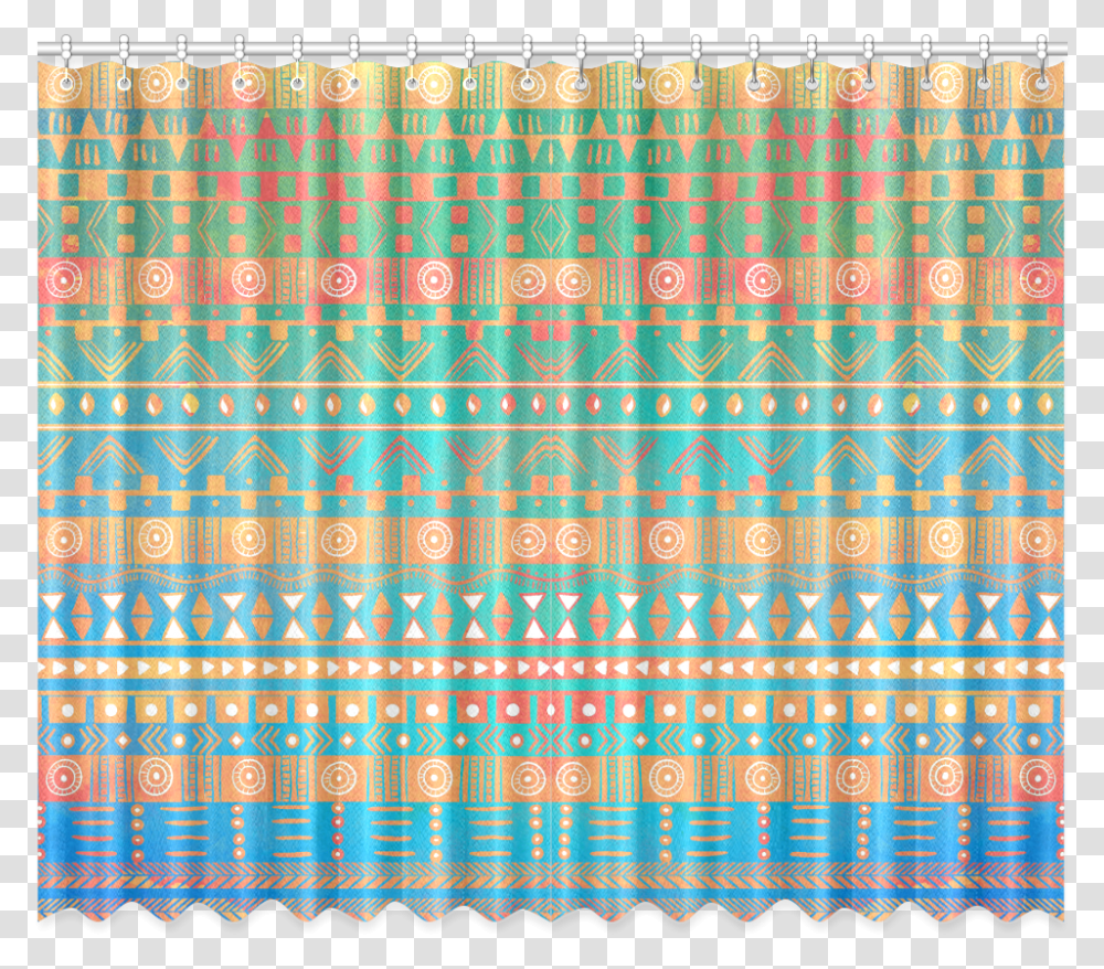 Inspired Aztec Pattern 2 Window Curtain 50 X84 Needlework, Rug, Shower Curtain Transparent Png