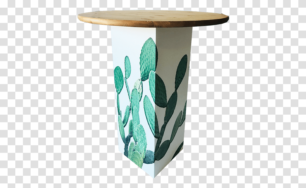 Inspired Environments Green Paddle Cactus Glow Table Coffee Table, Pottery, Jar, Vase, Porcelain Transparent Png