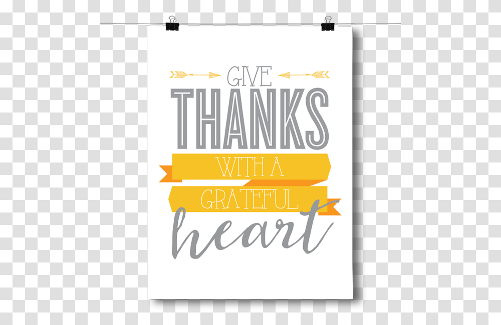 Inspired Posters Give Thanks Poster, Electronics, Beverage, Advertisement Transparent Png