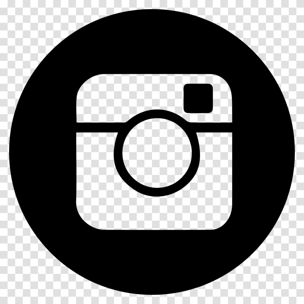 Insta Black Instagram Social Media Icon Grey, Silhouette, Face Transparent Png